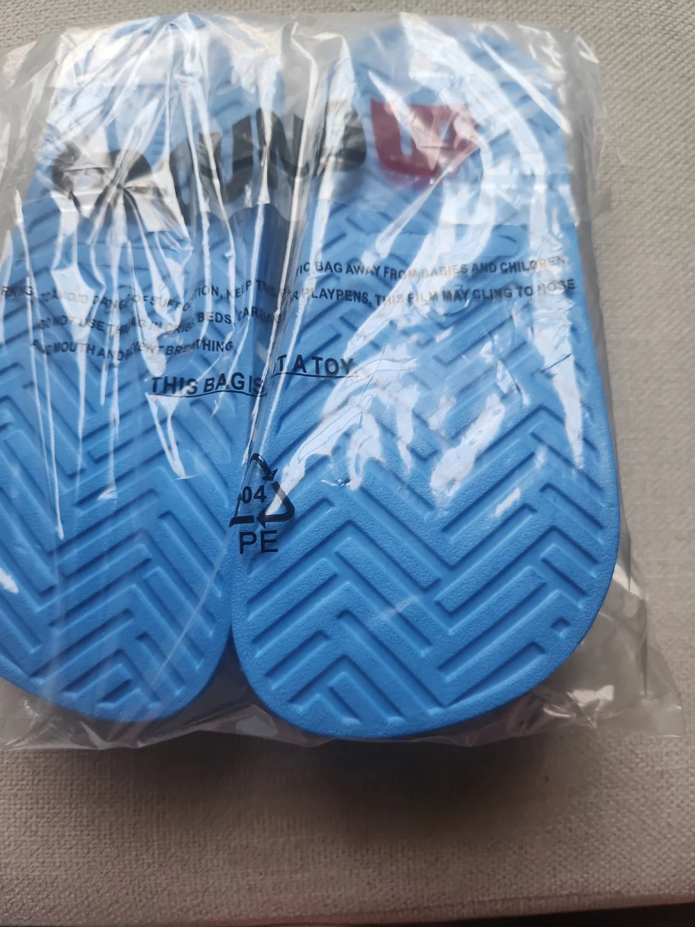 Argentina SOCCER  Blue Kids Slide Sandals Size 2-3